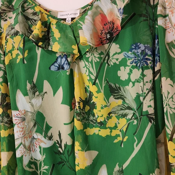 Gibson Latimer large blouse floral - Picture 2 of 5